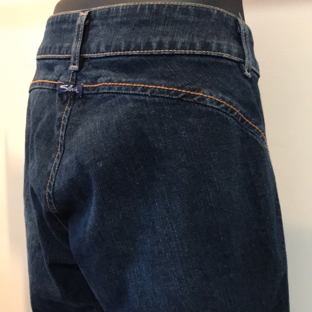 Silver low rise ditto denim